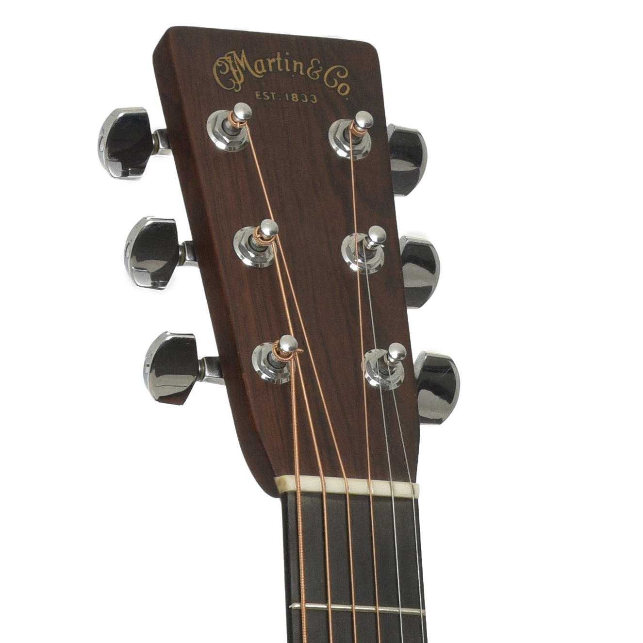 Headstock of Martin D-28 1935 Special Sunburst Acoustic Guitar