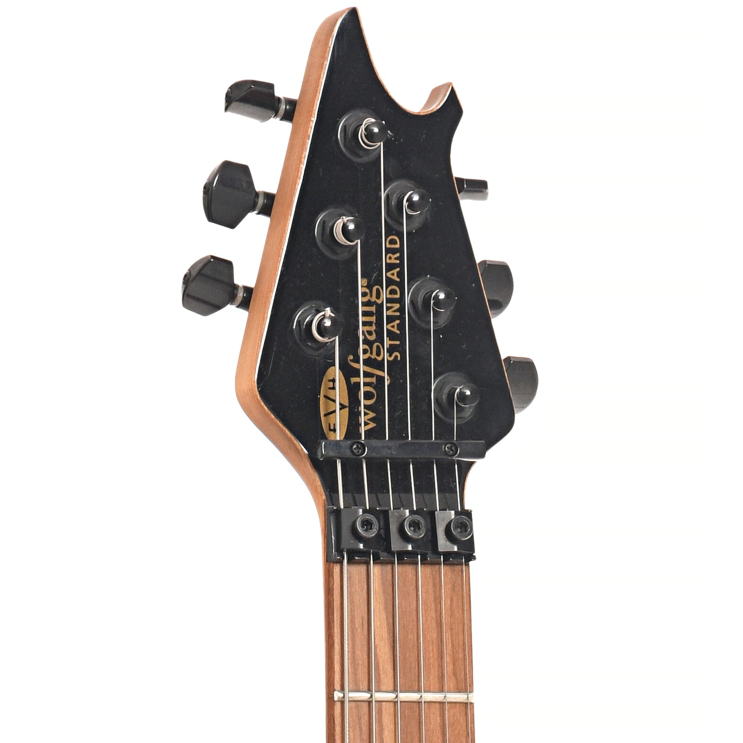 Front headstock of EVH Wolfgang Standard Electric Guitar (2020)