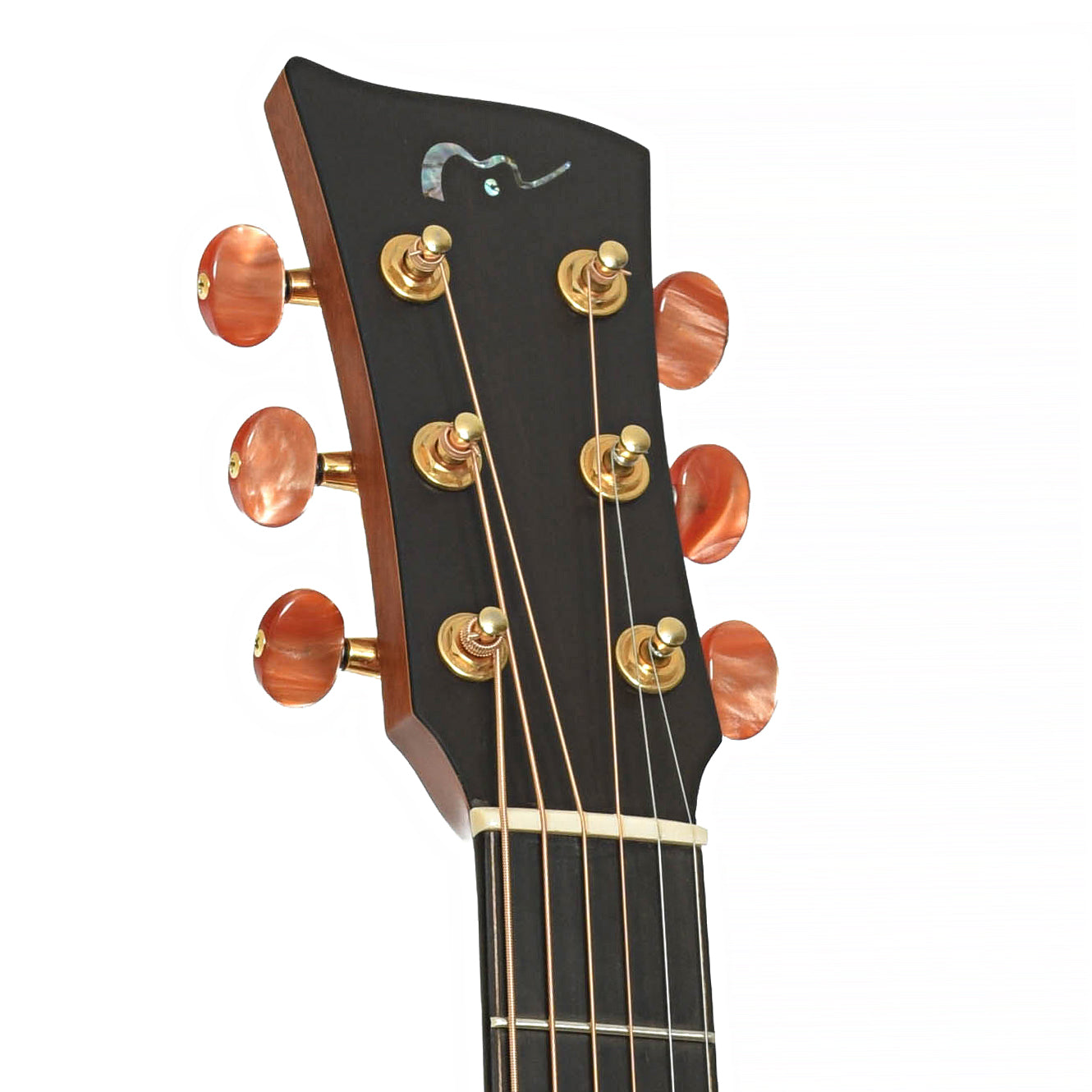 Headstock of McIroy A22-5 Small Jumbo Acoustic Guitar