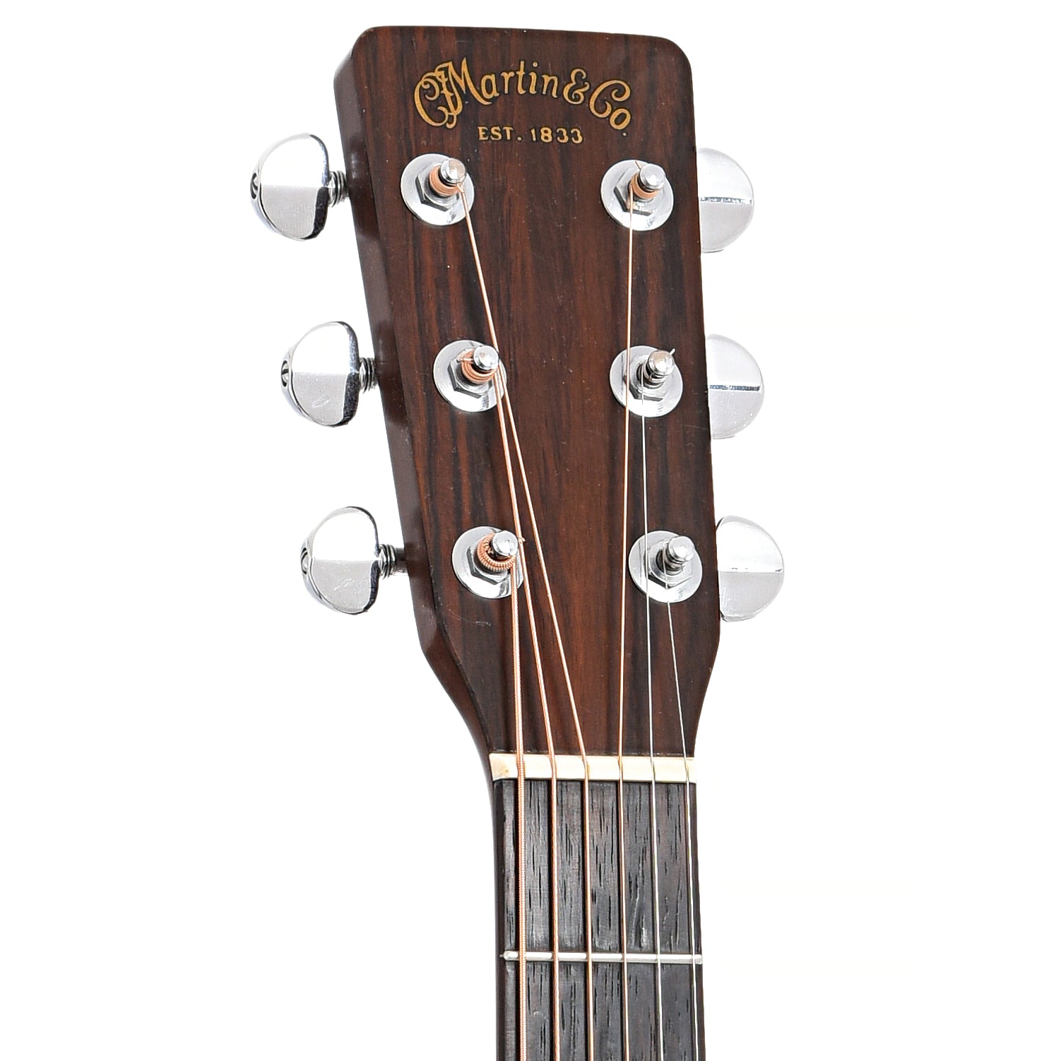 Front headstock of Martin D-18 (1970)
