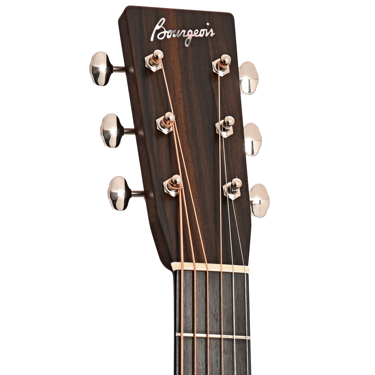Front headstock of Bourgeois Professional Series Vintage Dreadnought