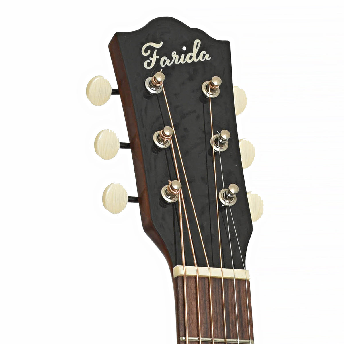 Headstock of Farida Old Town Series OT-65XW Acoustic Guitar