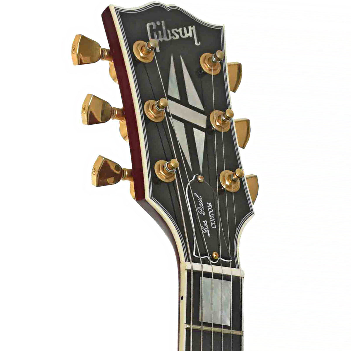 Front headstock of Gibson Les Paul Custom Q