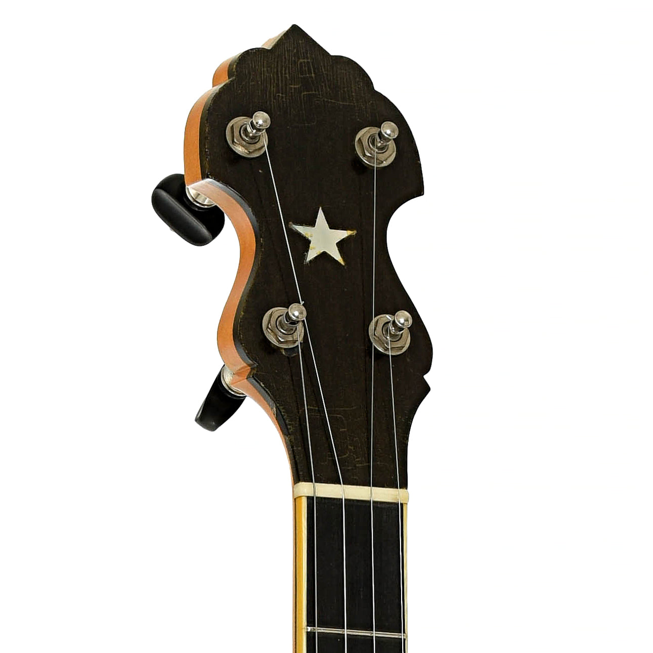 Headstock of Bart Reiter Professional Open Back Banjo