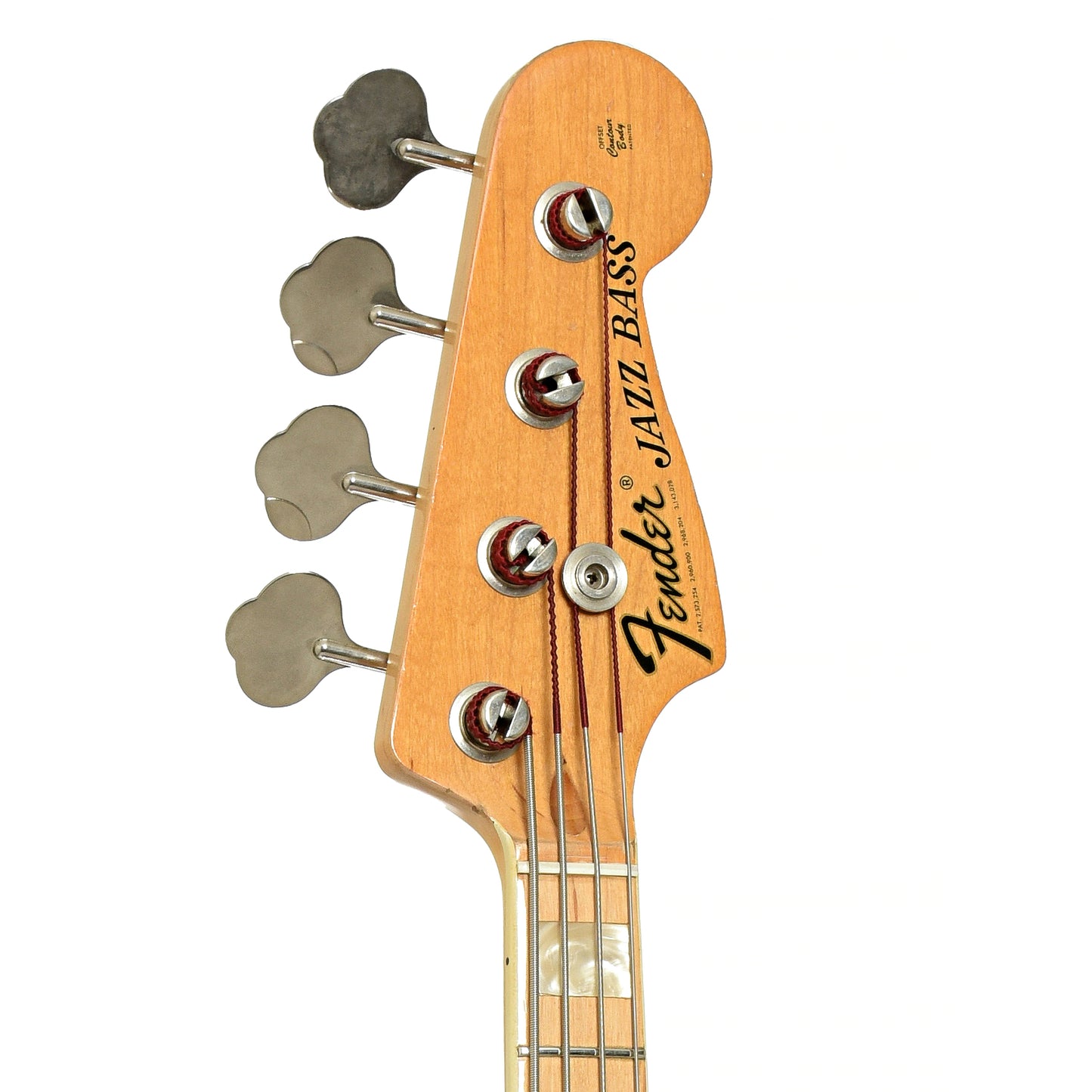 Headstock of Fender Jazz Bass