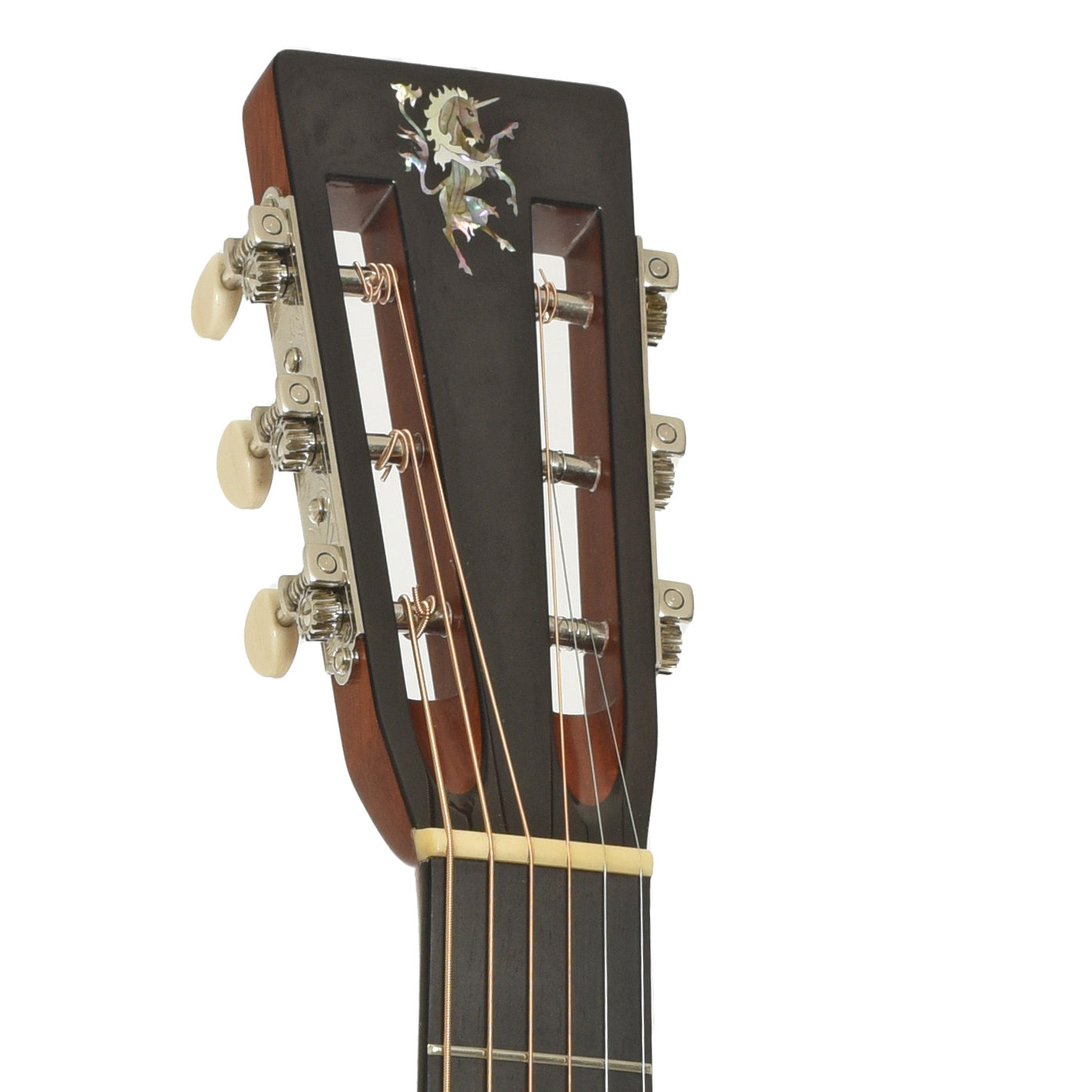 Headstock of Martin OMM John Renbourn Model Acoustic Guitar 