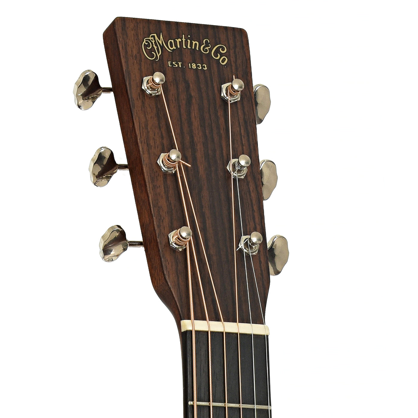 Headstock of Martin Custom Shop 000-18 Elderly 50th Anniversary Acoustic Guitar 