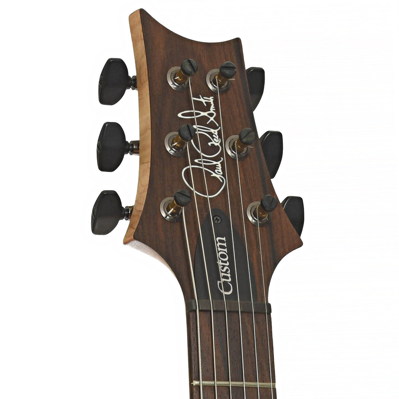 Front Headstock of PRS Custom 24 Quilted Maple 10-Top Fatback