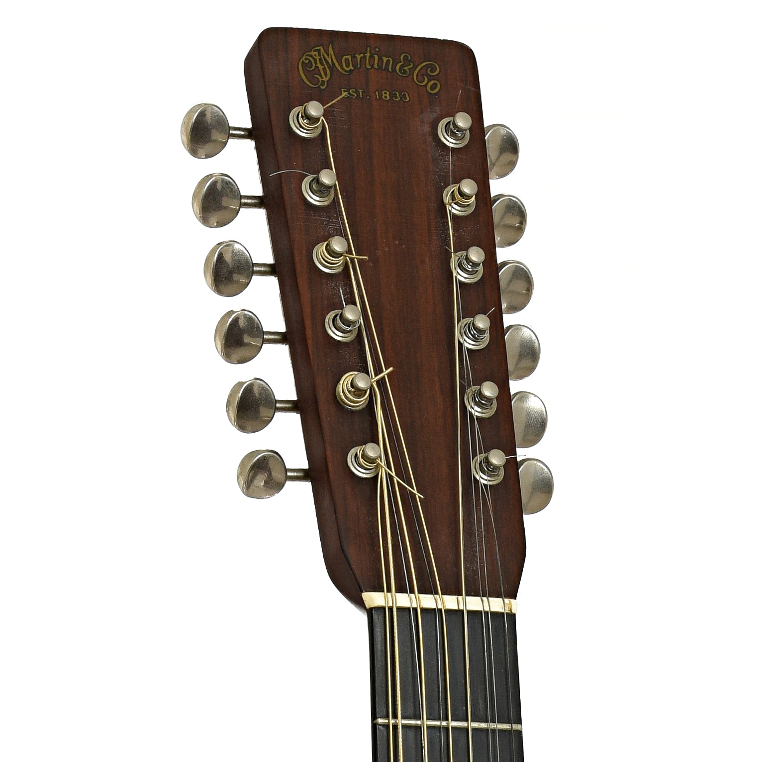 Headstock of Martin D-12-28 12-String Acoustic Guitar