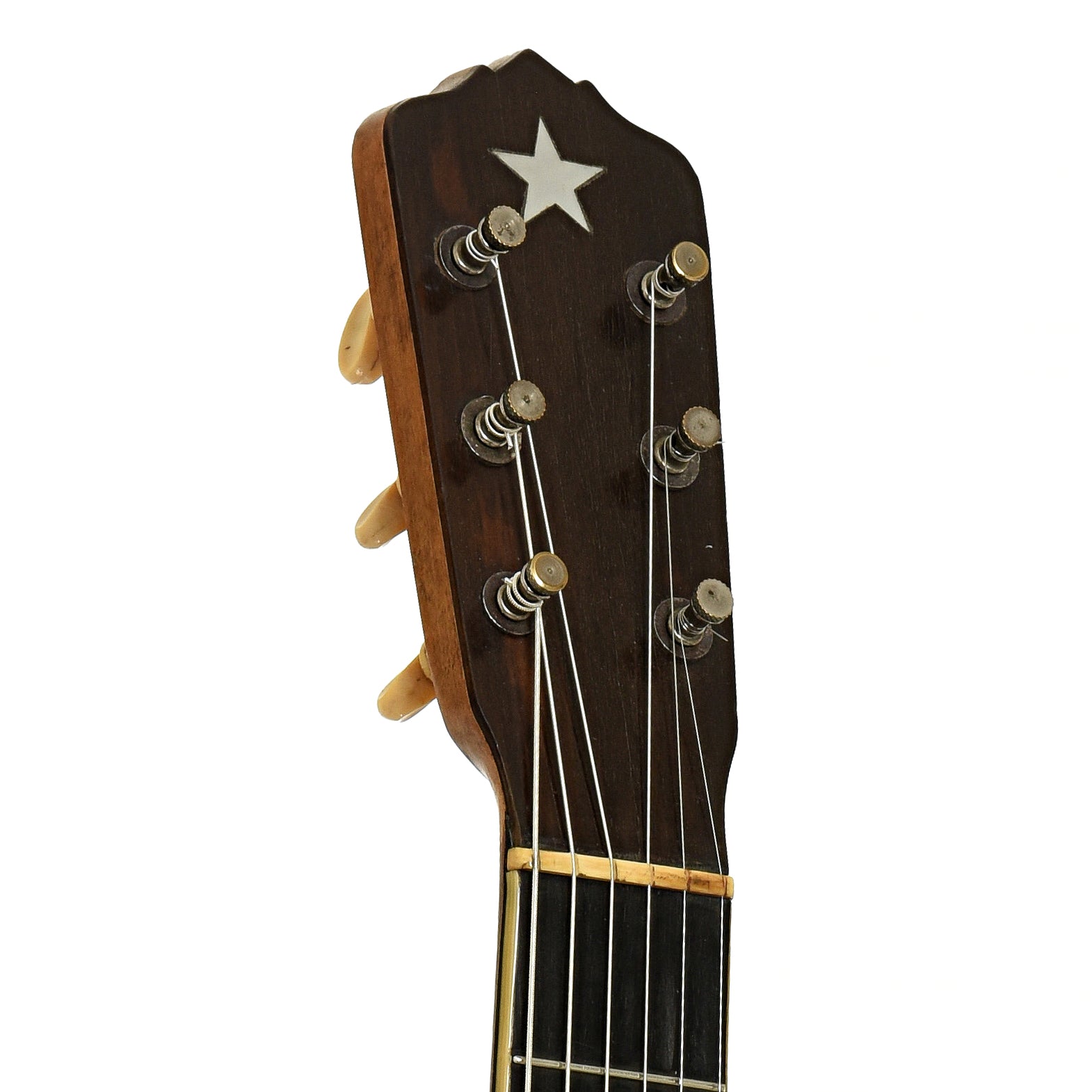 Headstock of Vega Tubaphone Banjo-Guitar 