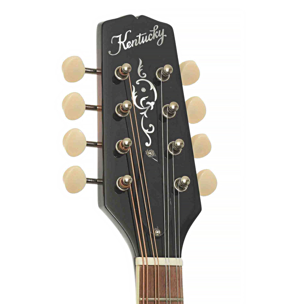 Front headstock of KM-270 Oval Hole A-model Mandolin