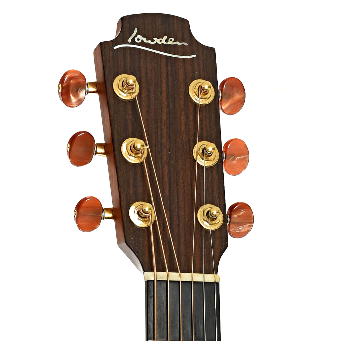 Headstock of Lowden 025 Jumbo Acoustic Guitar 