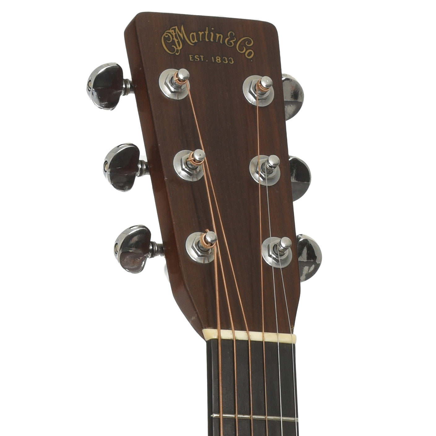 Headstockc of Martin 000-28 Acoustic Guitar 