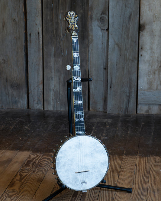 Showroom photo of Fairbanks Whyte Laydie No.7 Open Back Banjo (1908)