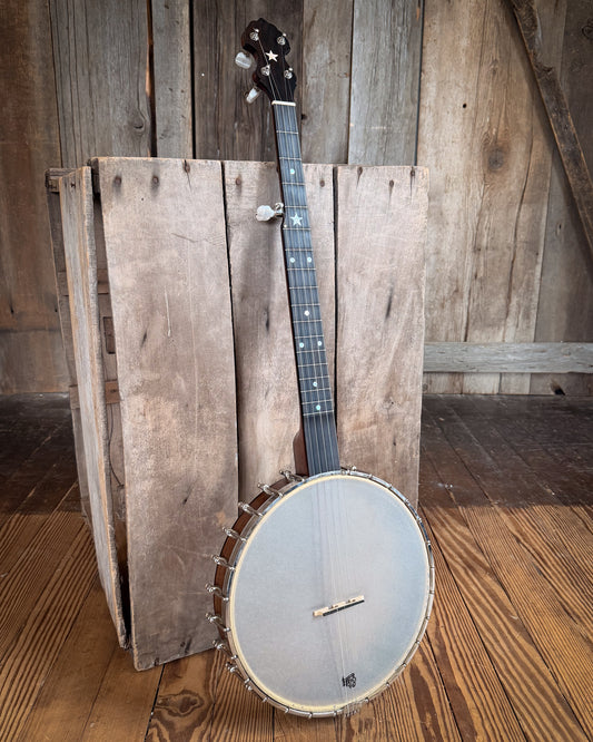 sHOWROOM PHOTO OF Bart Reiter Round Peak Open Back Banjo (2019)