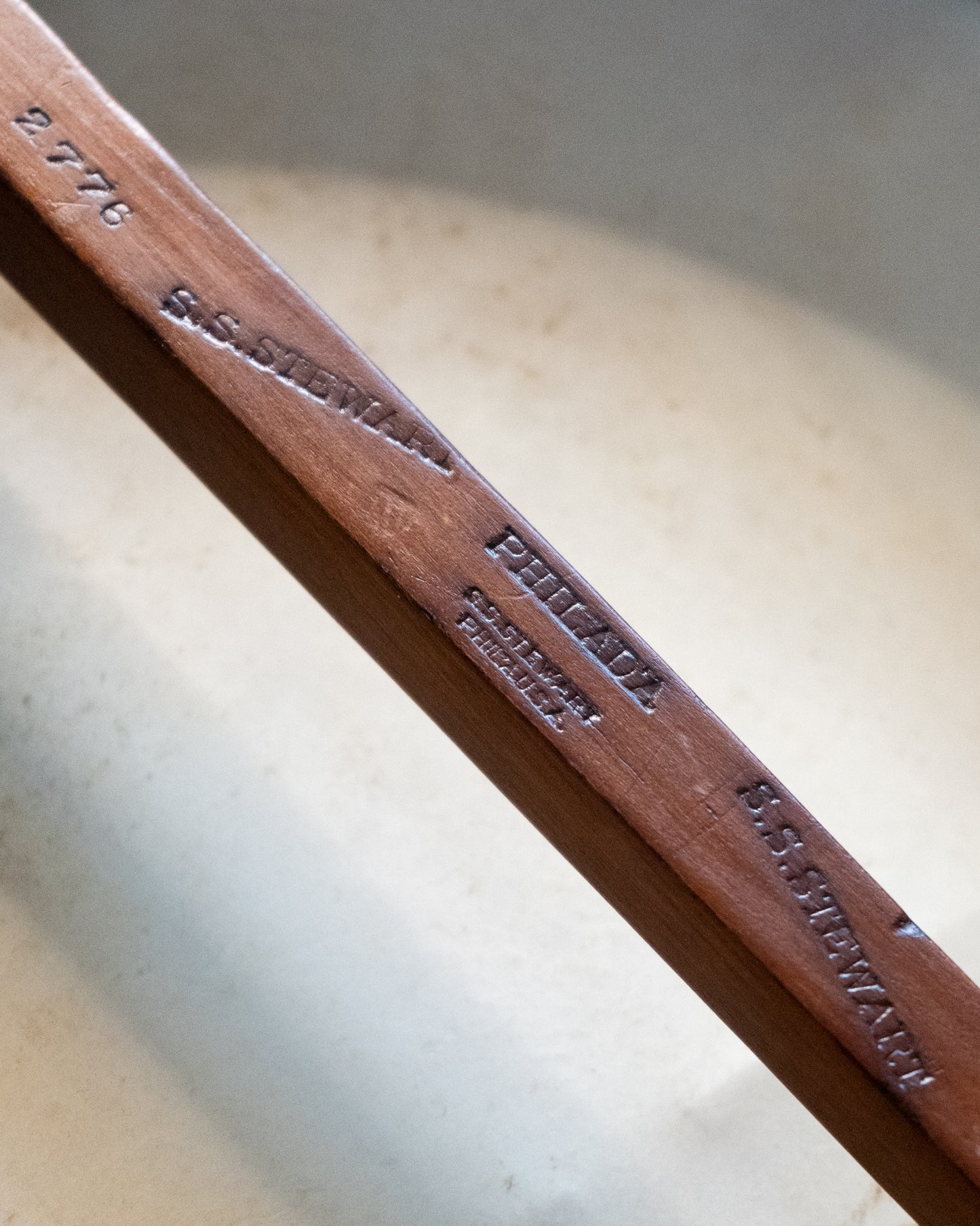 SHowroom photo of S.S. Stewart Open Back Banjo (c.1885-6)