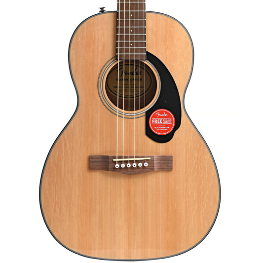 front of Fender CP-60S Parlor Acoustic, Natural Finish