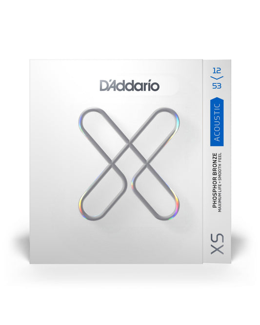 D'Addario XS Light Phosphor Bronze Acoustic Guitar Strings, Two Pack, Front 1