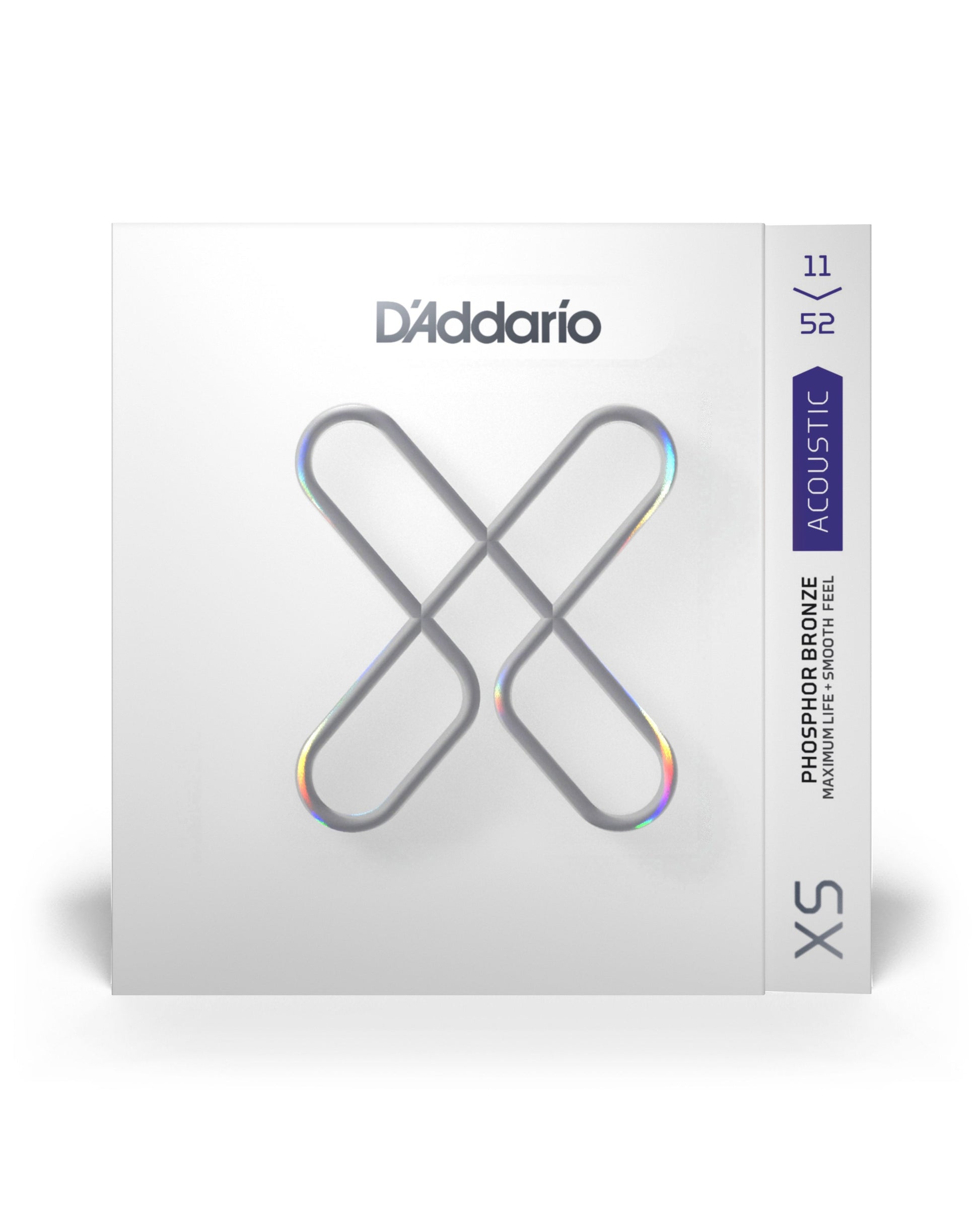 D'Addario XS Custom Light Phosphor Bronze Acoustic Guitar Strings, Two Pack, Front 1