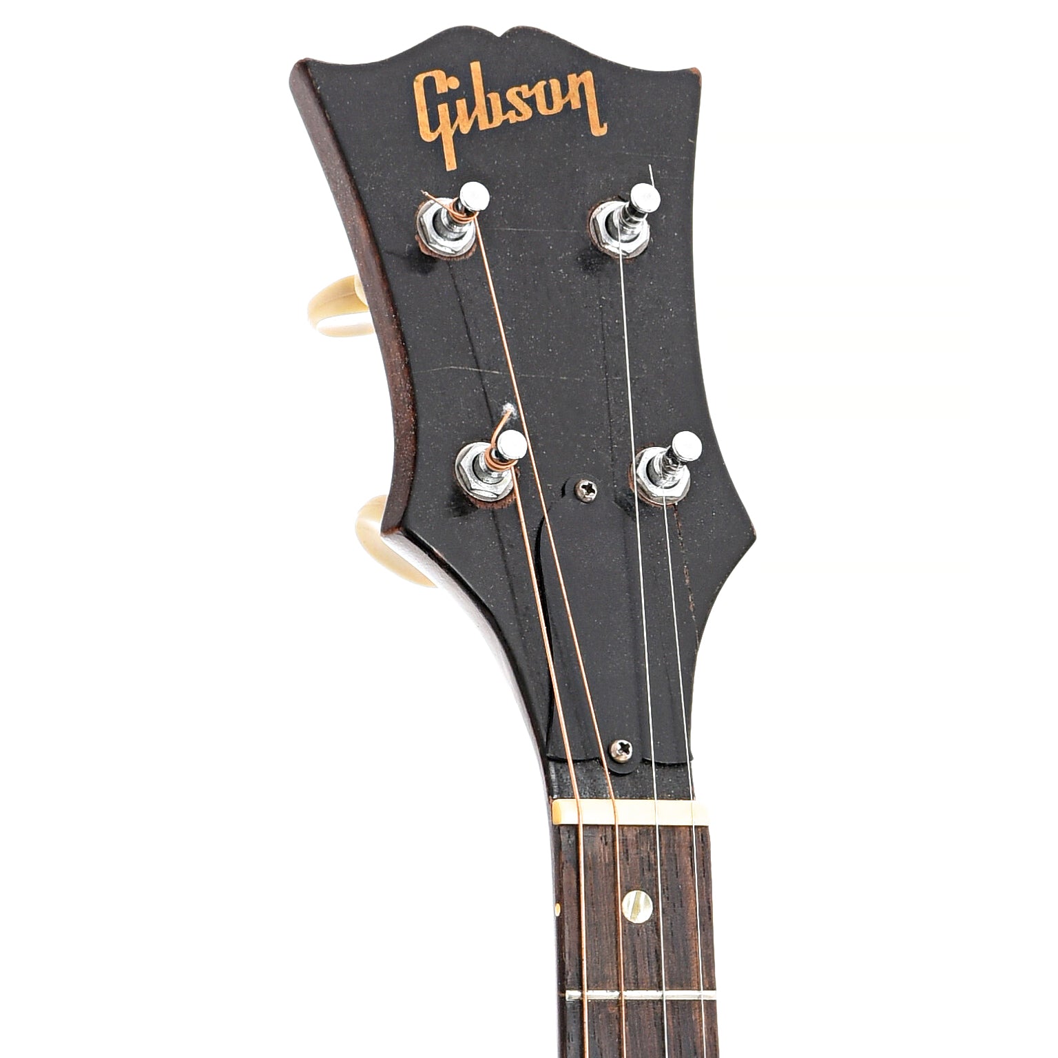 Front headstock of Gibson TB-100 Tenor Banjo (1956)