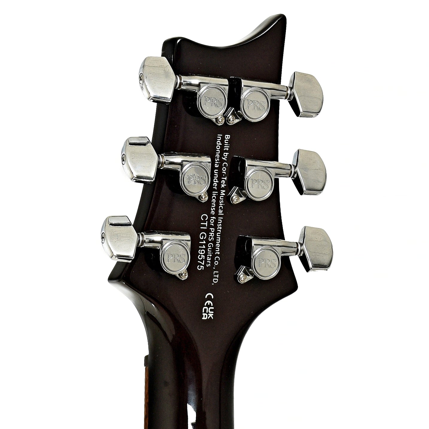 Tuners of PRS SE Studio Electric Guitar Orange Tiger Smokeburst