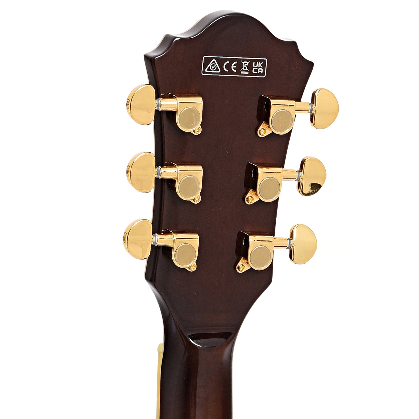Back headstock of Ibanez Artcore Expressionist AS93BC Semi-hollowbody Electric Guitar, Black