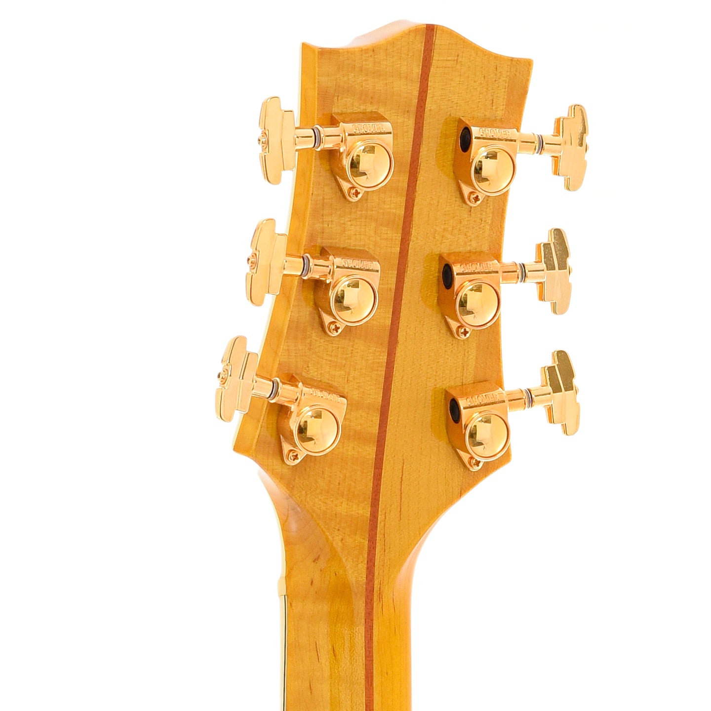 Back headstock of Triggs Custom 17 Archtop Electric Guitar (2010)