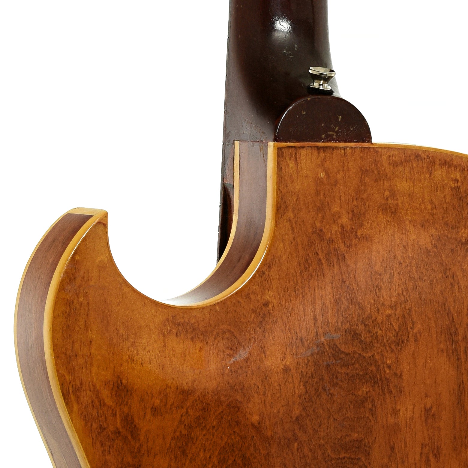 Neck joint of Gibson ES-125TCD Hollowbody Electric Guitar