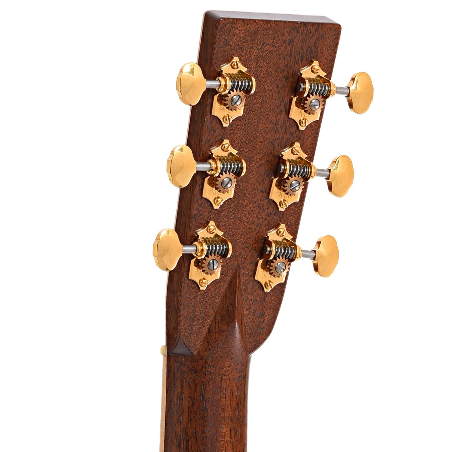 Back headstock of Bourgeois Custom D Brazilian Acoustic Guitar