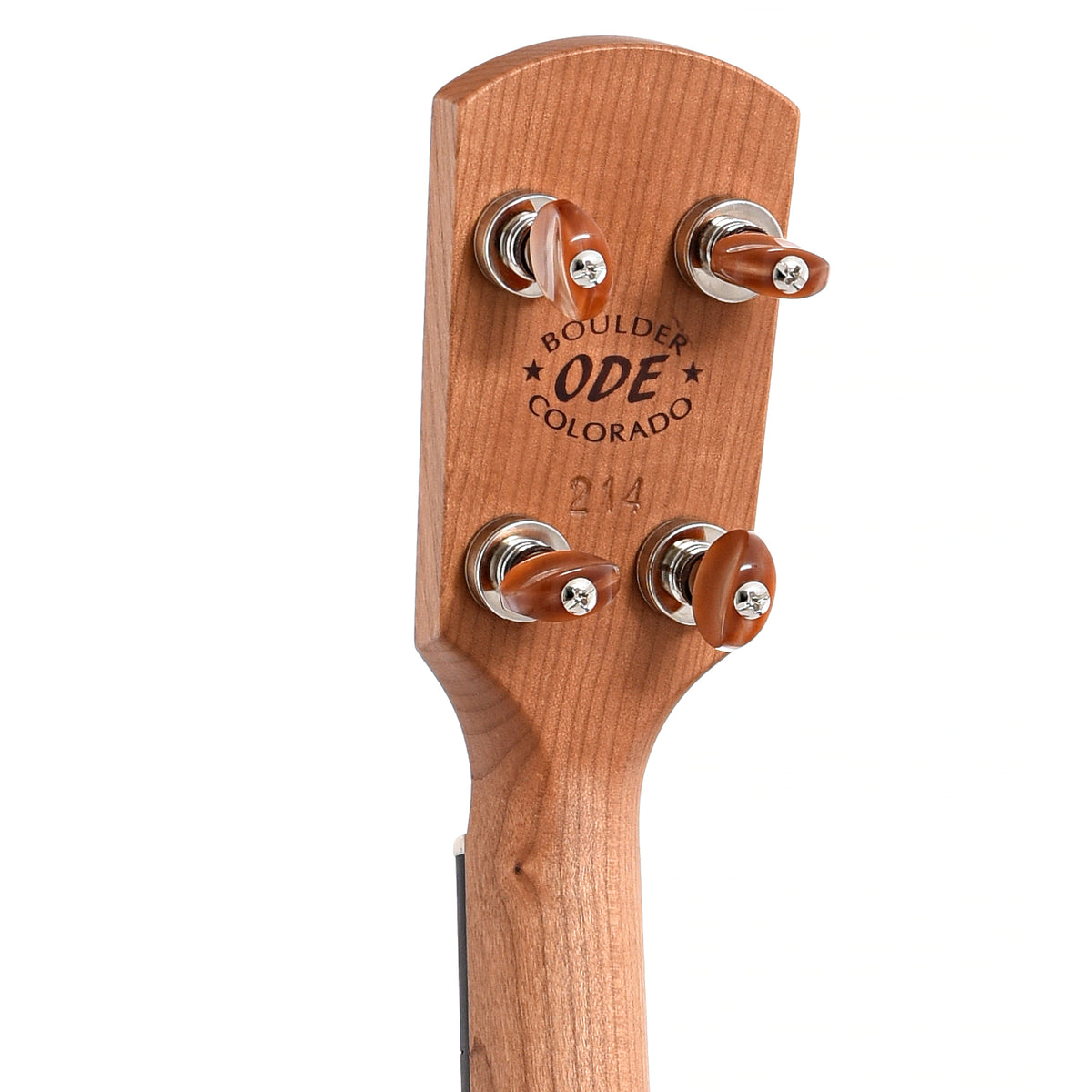 Back headstock of Ode Moonlight 11" Openback Banjo