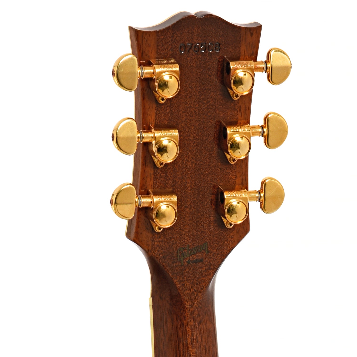 Back headstock of Gibson Les Paul Custom '68 Reissue Figured