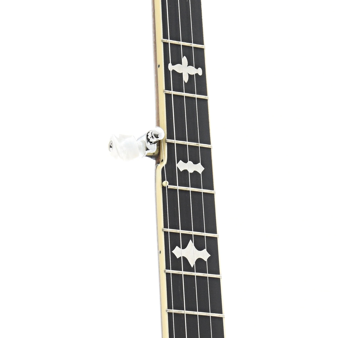 Fretboard of Gold Tone Mastertone OB-150 Orange Blossom Resonator Banjo & Case, Shopworn