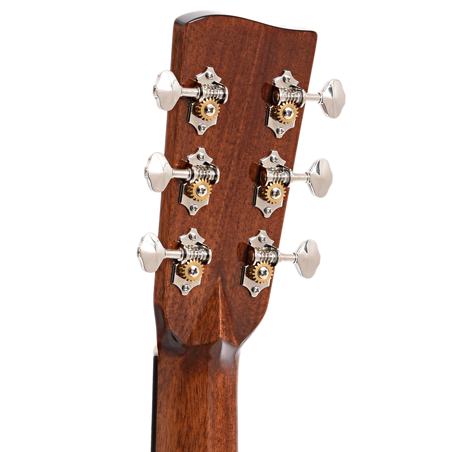 Back headstock of Recording King Tonewood Reserve Koa 00 Cutaway Acoustic Guitar