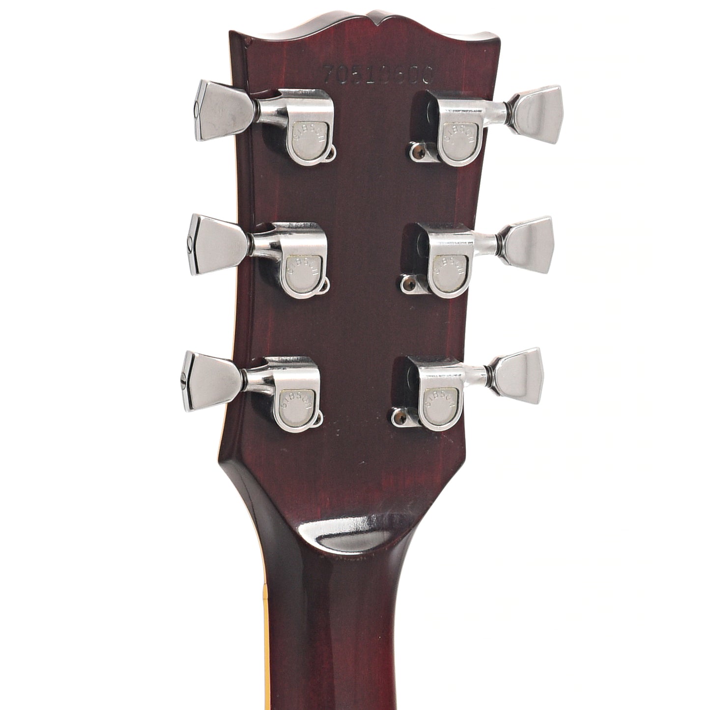 Back headstock of Gibson Les Paul Custom 