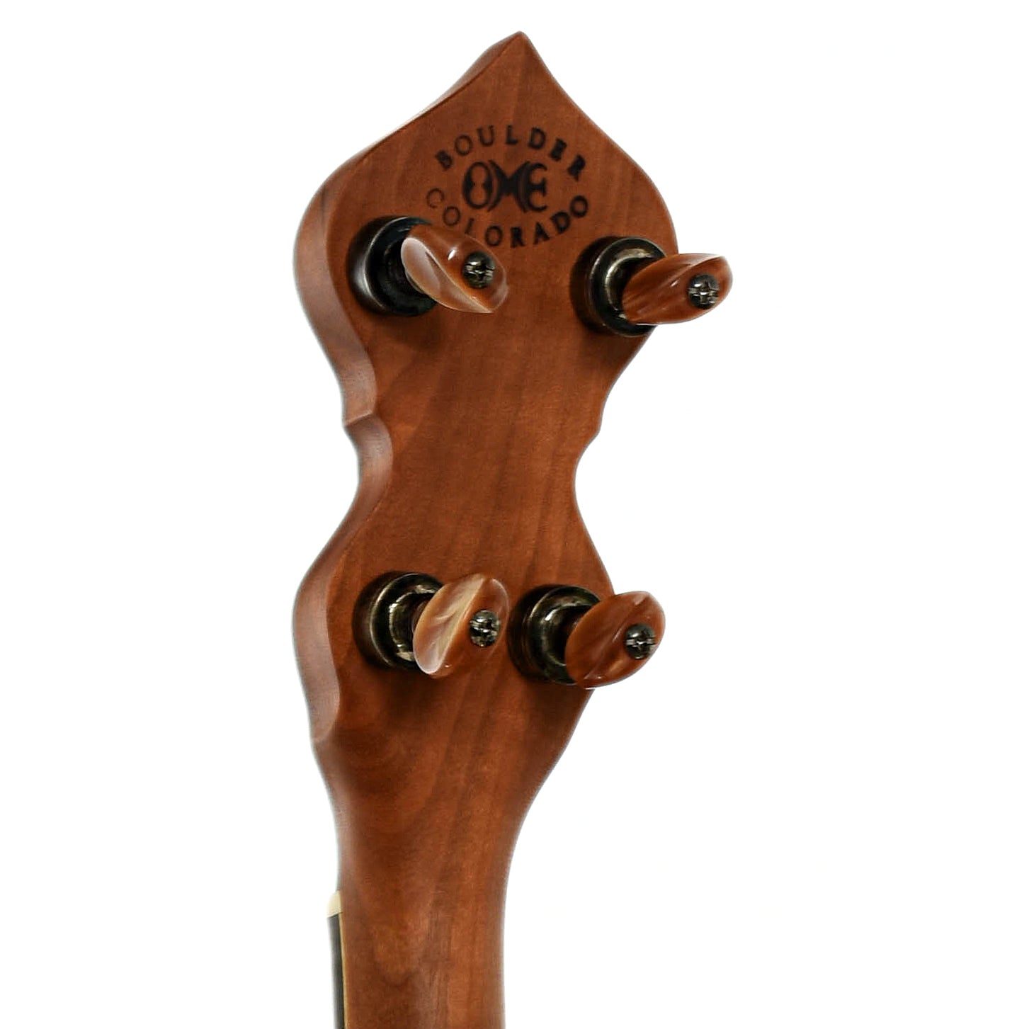 Tuners of Ome Wizard Cherry 11" Open Back Banjo 