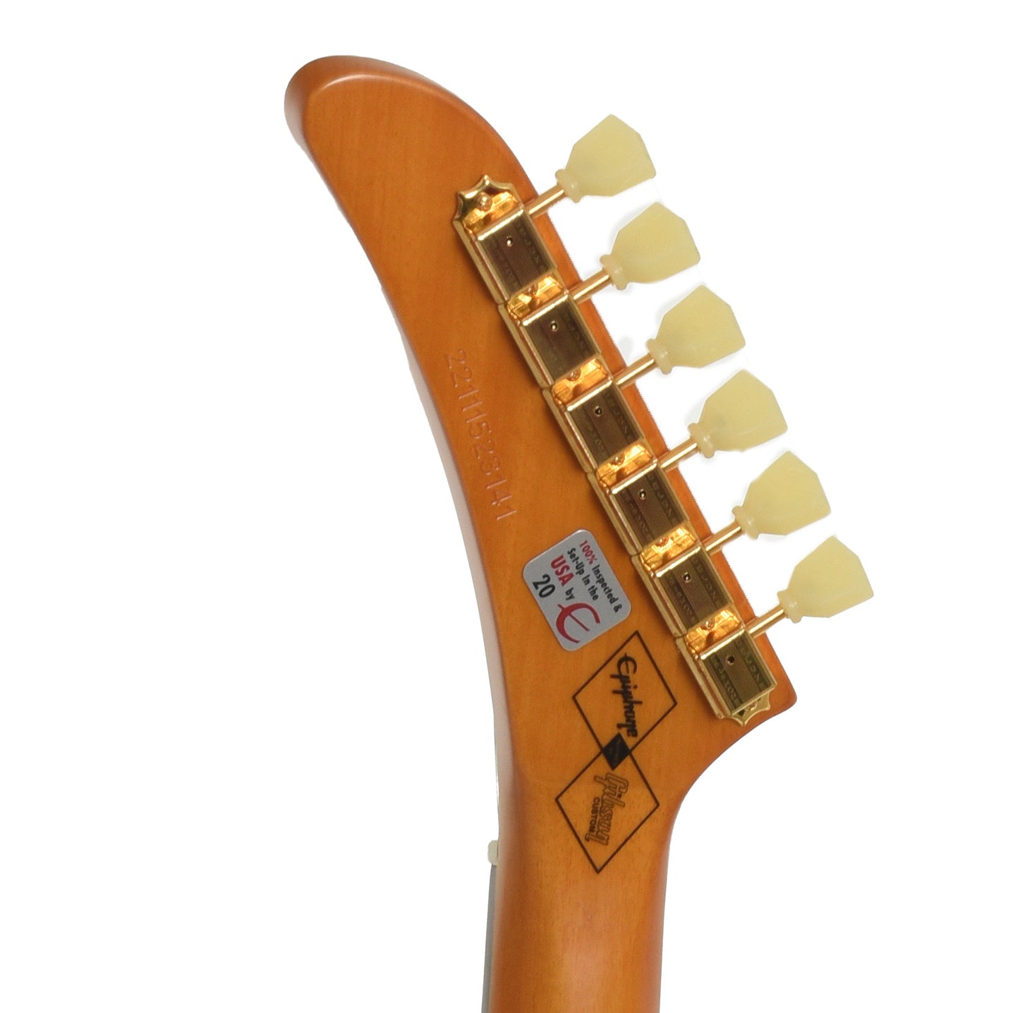 Tuners of Epiphone '58 Korina Explorer Electric Guitar 
