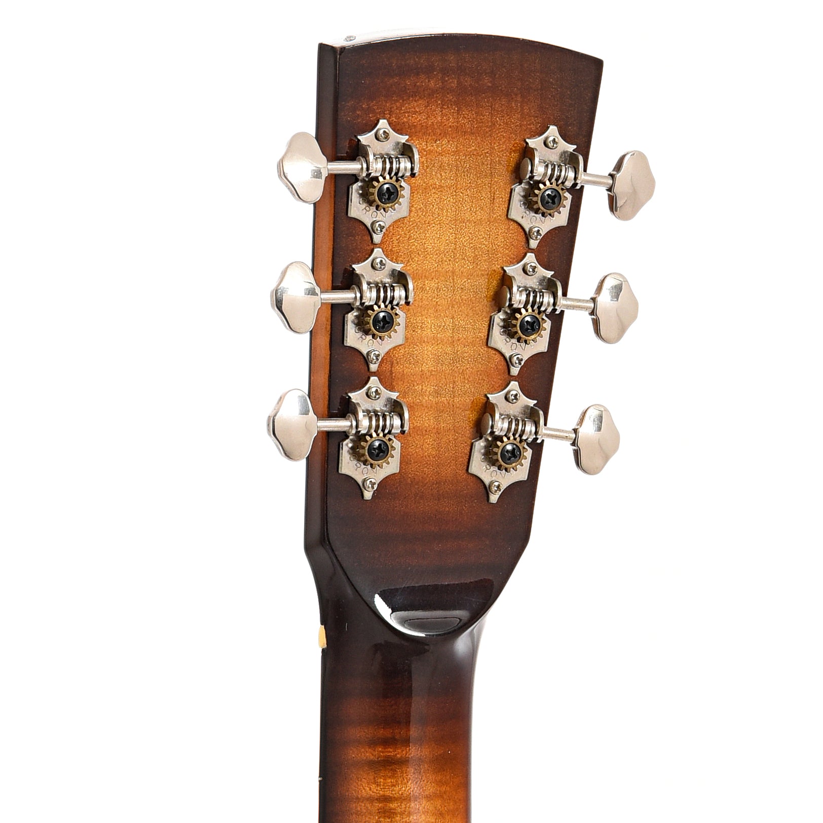 Back headstock of Crafters of Tennessee TN-10 Tennessean Resonator Guitar (c.2006-07)