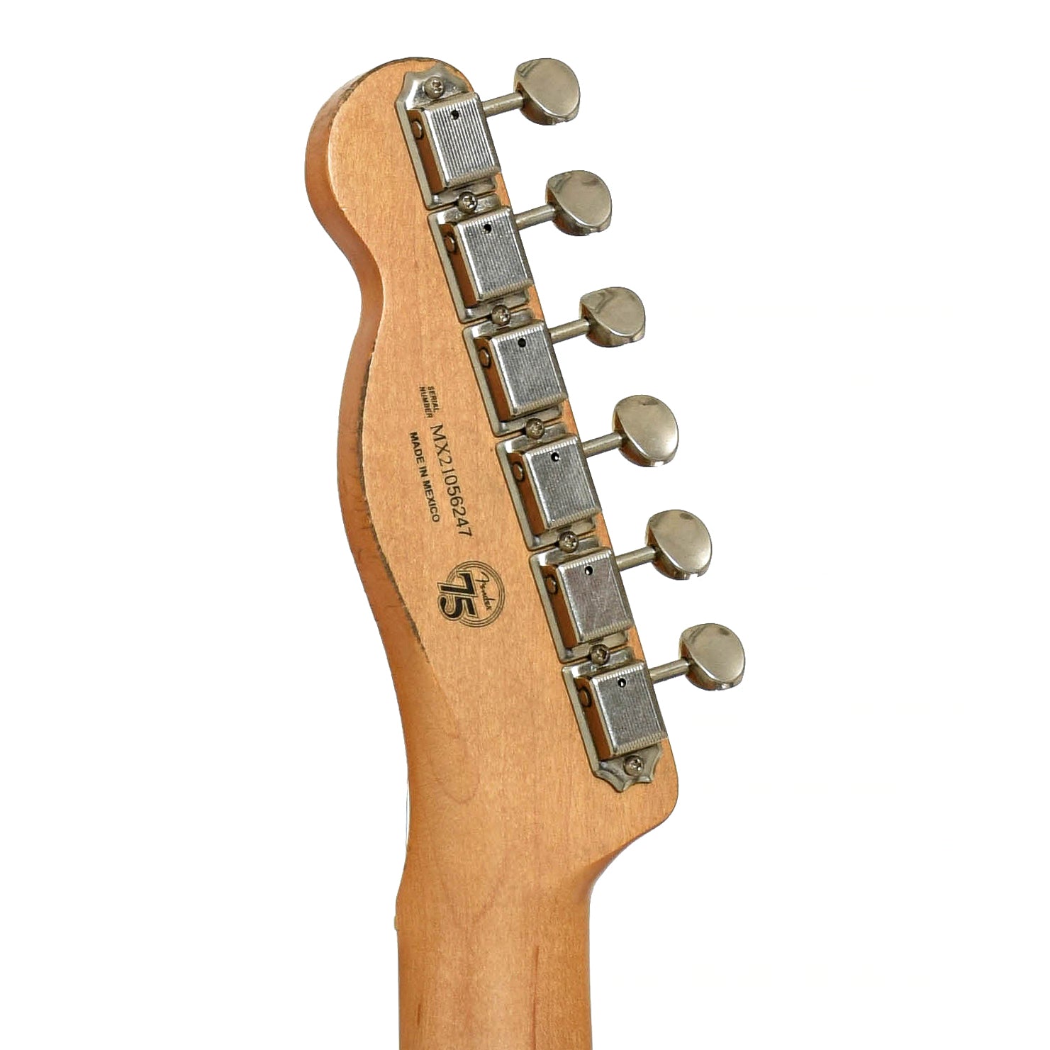 Tuners of Fender Vintera Road Worn 50s Telecaster Electric Guitar