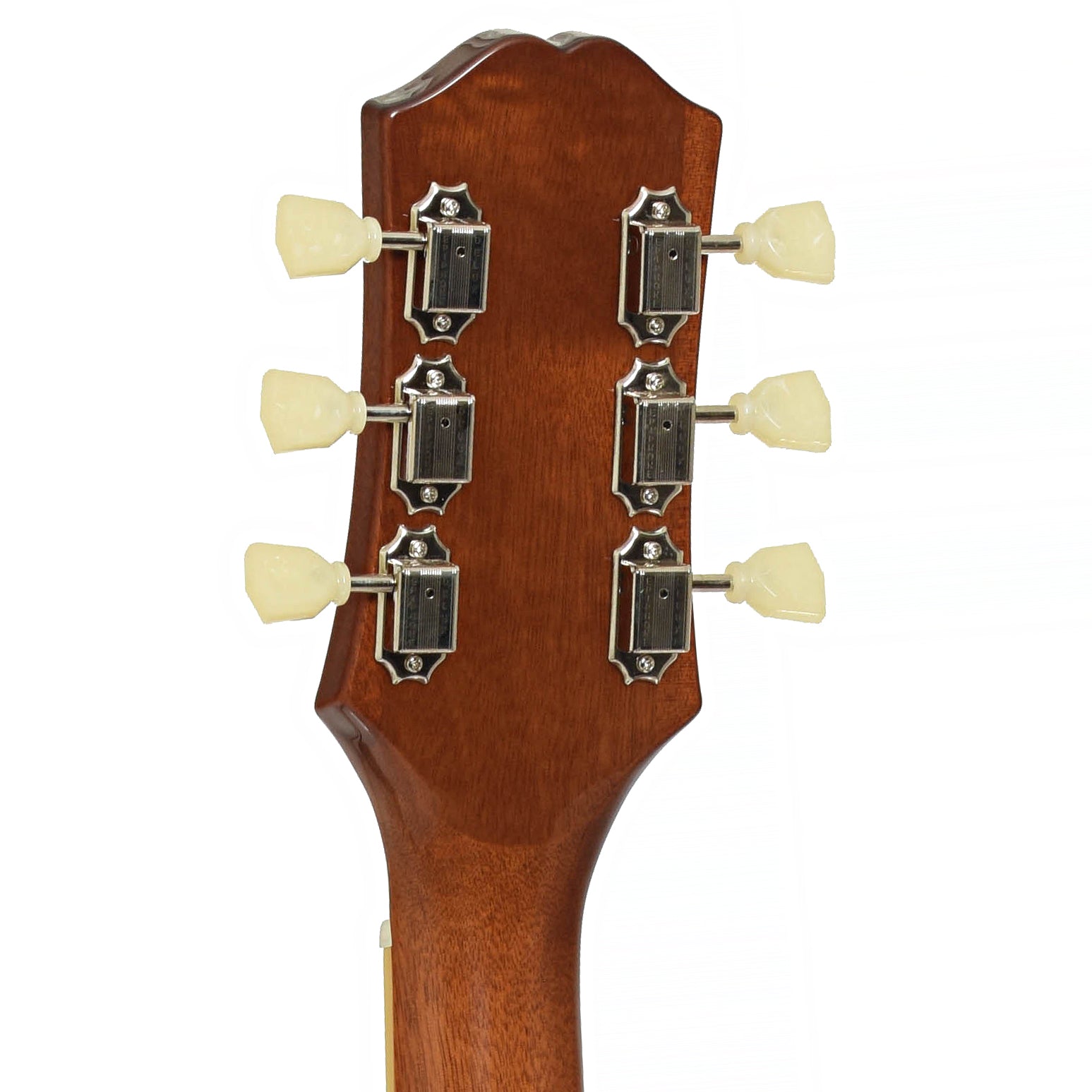 Tuners of Epiphone ES-335 Semi-Hollowbody Electric Guitar, Vintage Sunburst
