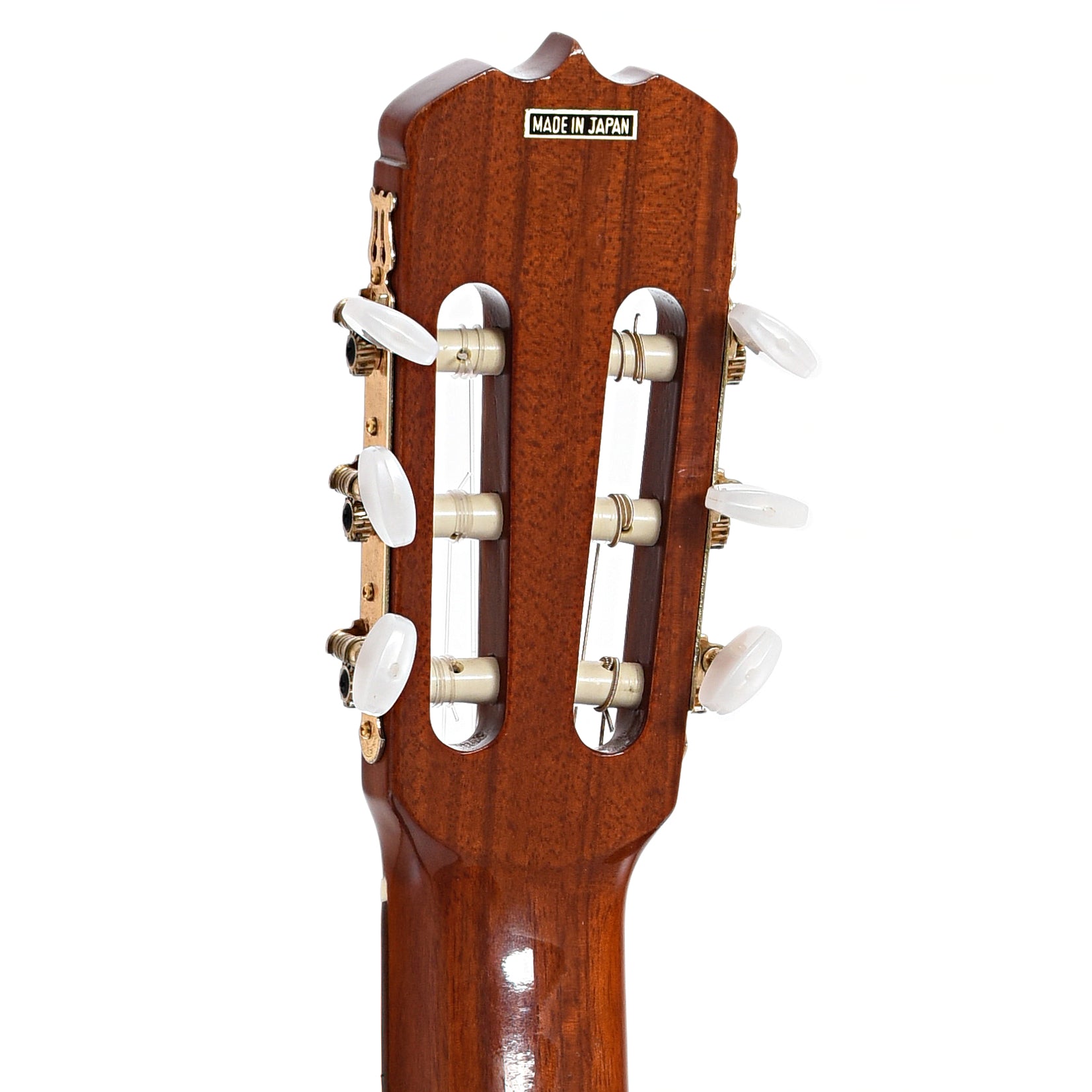 Back headstock of Takamine C-128 Classical Guitar (1978)