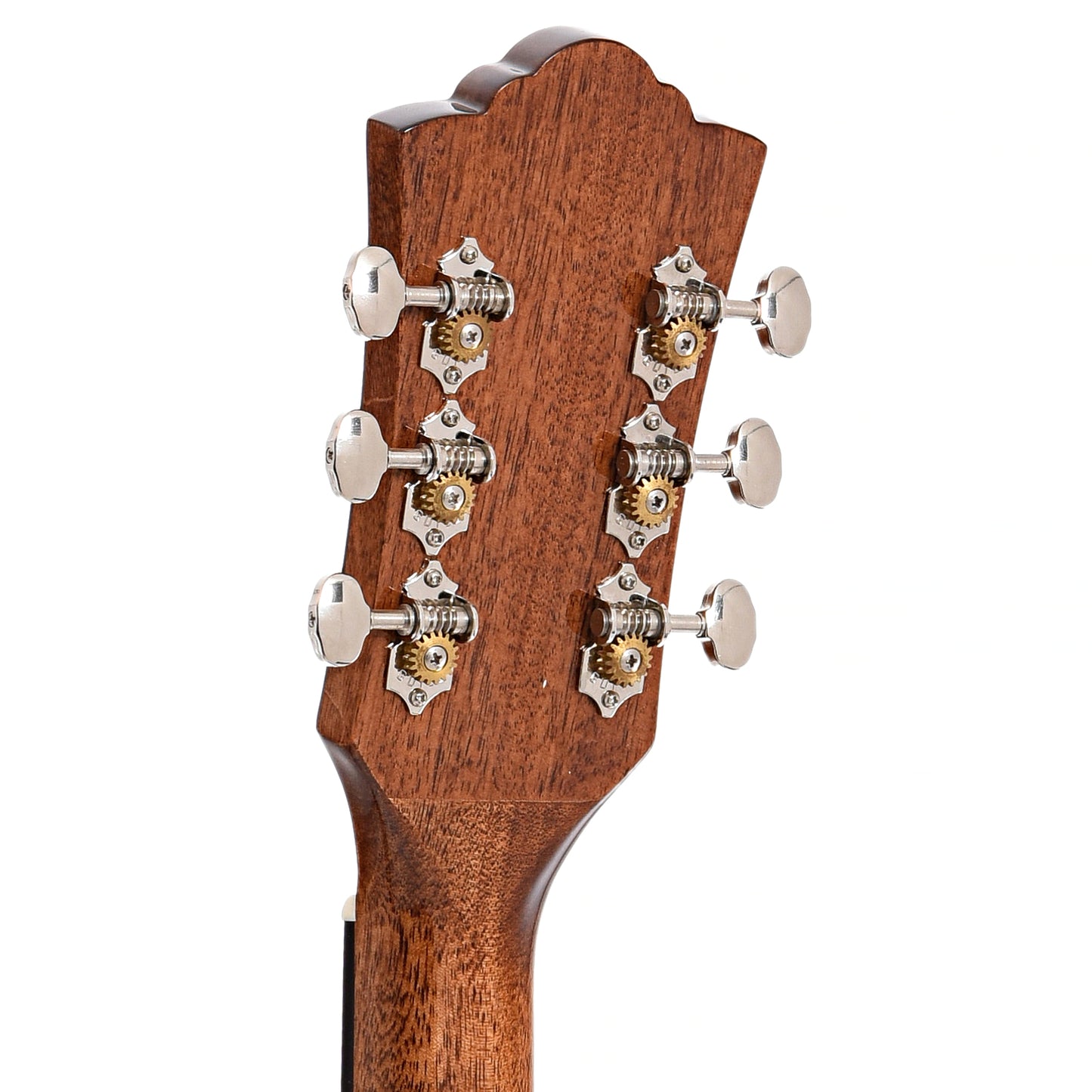 Back headstock of Guild Westerly Collection OM-120 Acoustic Guitar