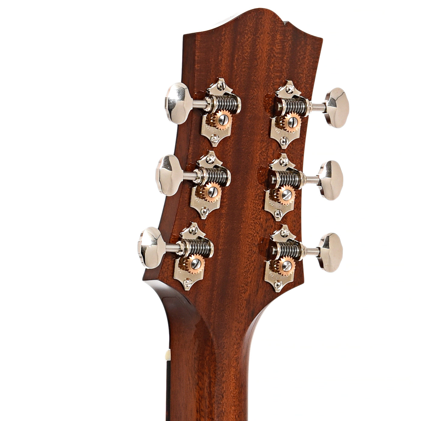 Back headstock of Collings SJ Mahogany Guitar