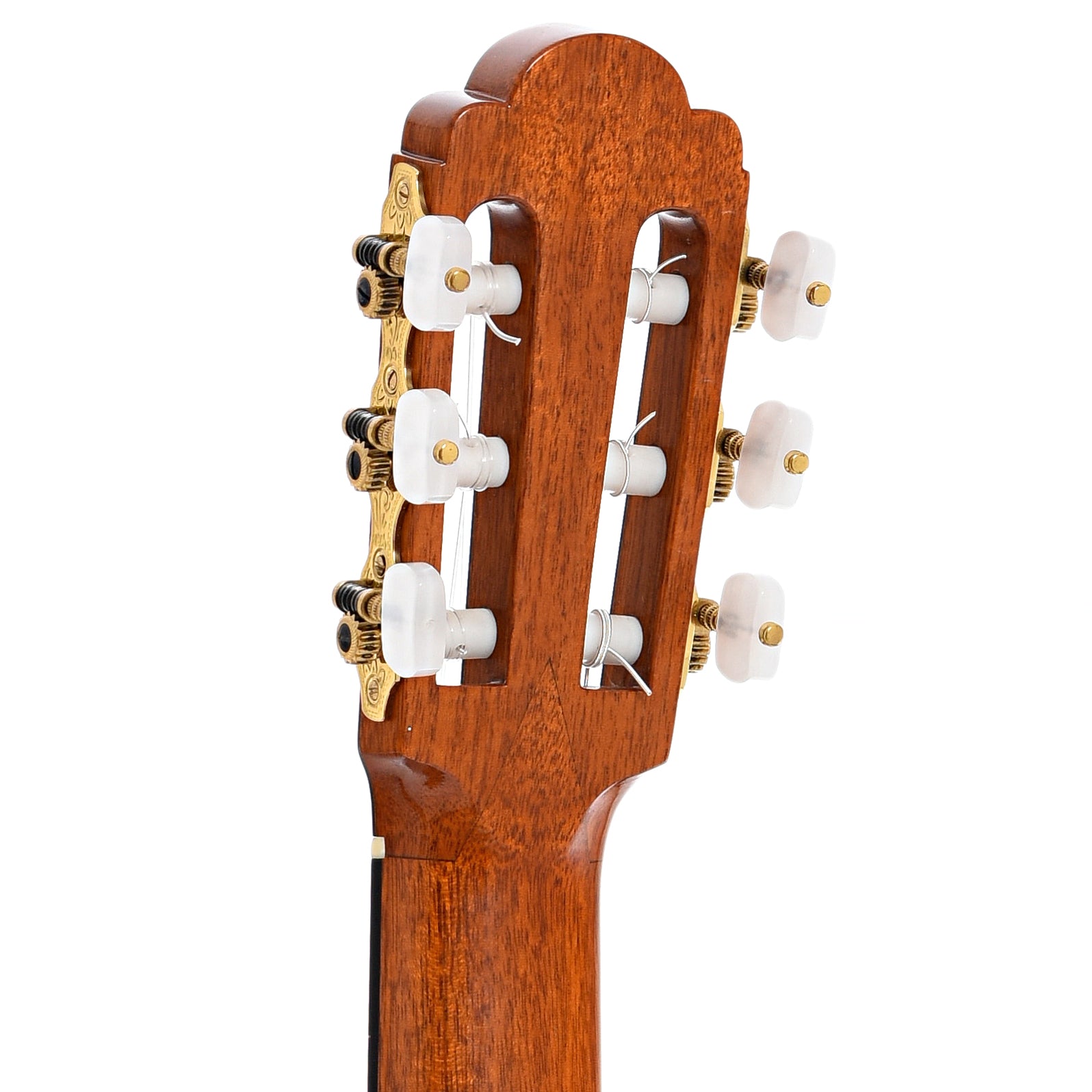 Back headstock of Kenny Hill Hauser '37 Classical Guitar (2007)