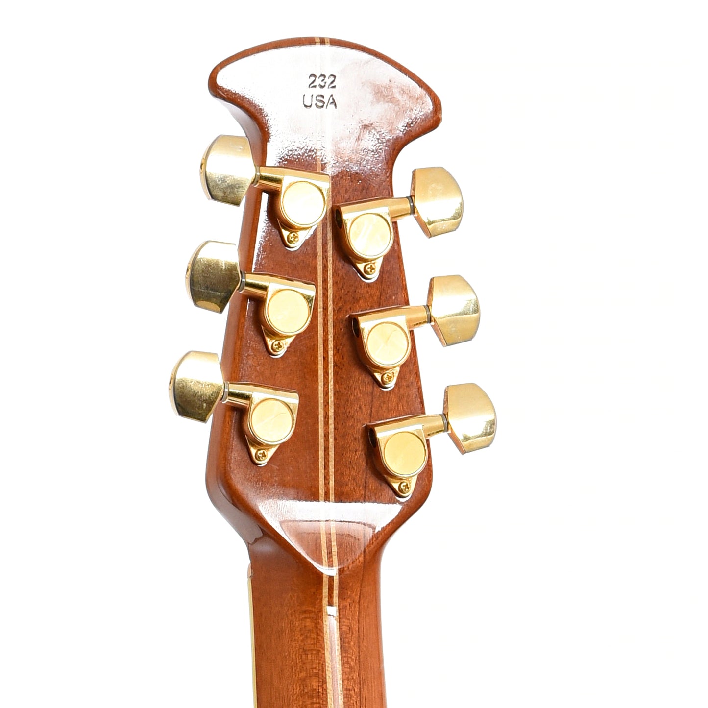Back headstock of Ovation FKOA Acoustic-Electric Guitar (2009)