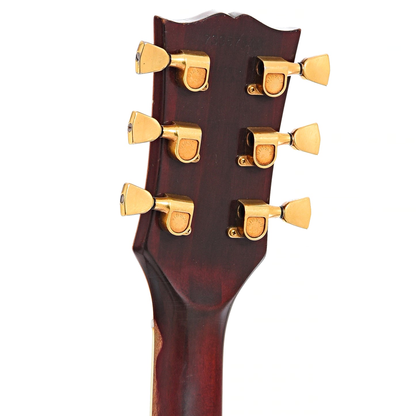 Back headstock of Gibson Les Paul Custom Electric Guitar (1977)