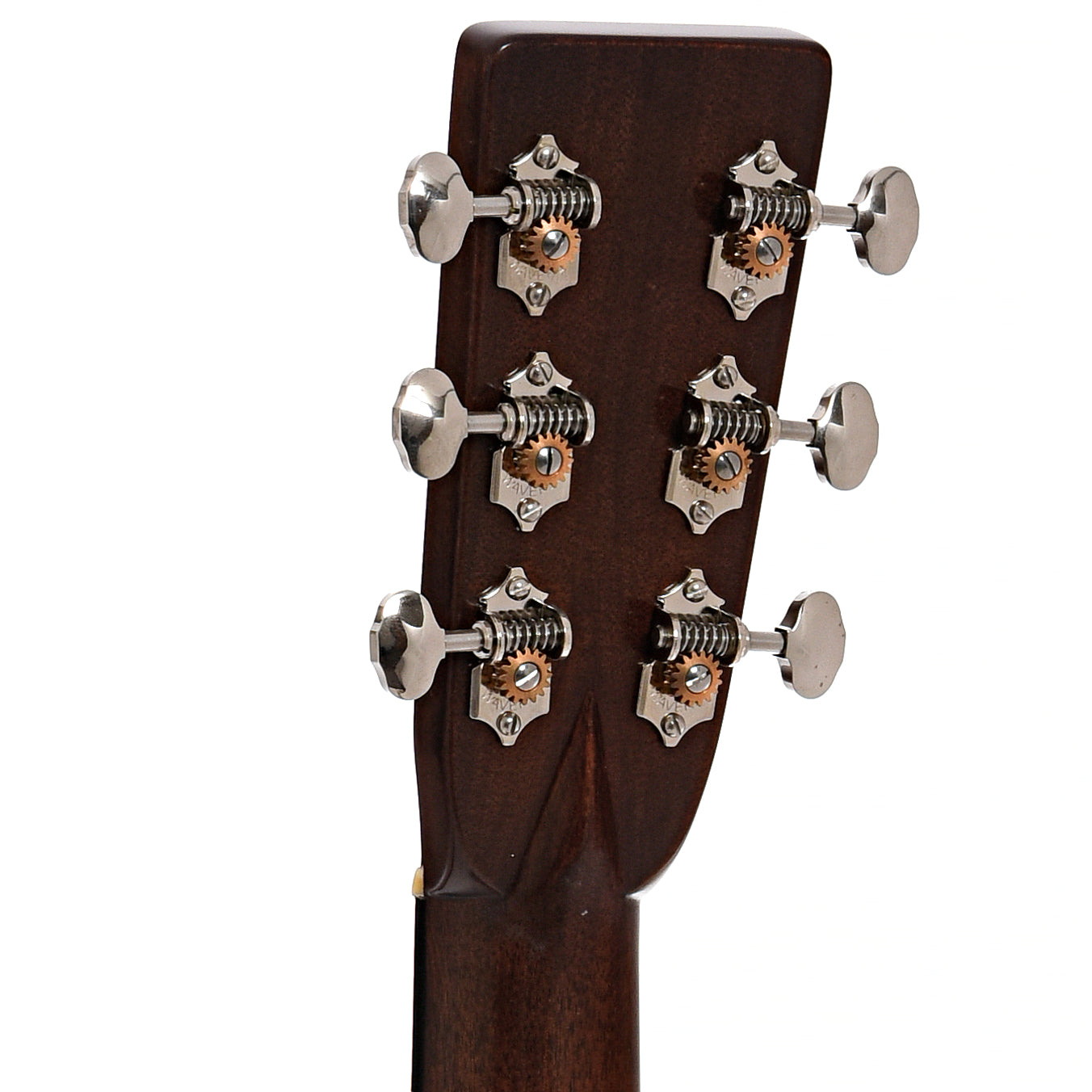 Back headstock of Martin D-28 Authentic 1937
