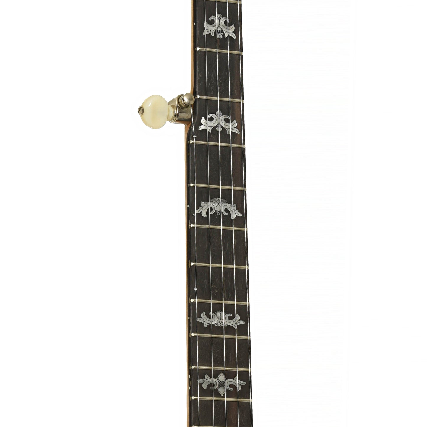 Fretboard of Deering 40th Anniversary White Oak Resonator Banjo 