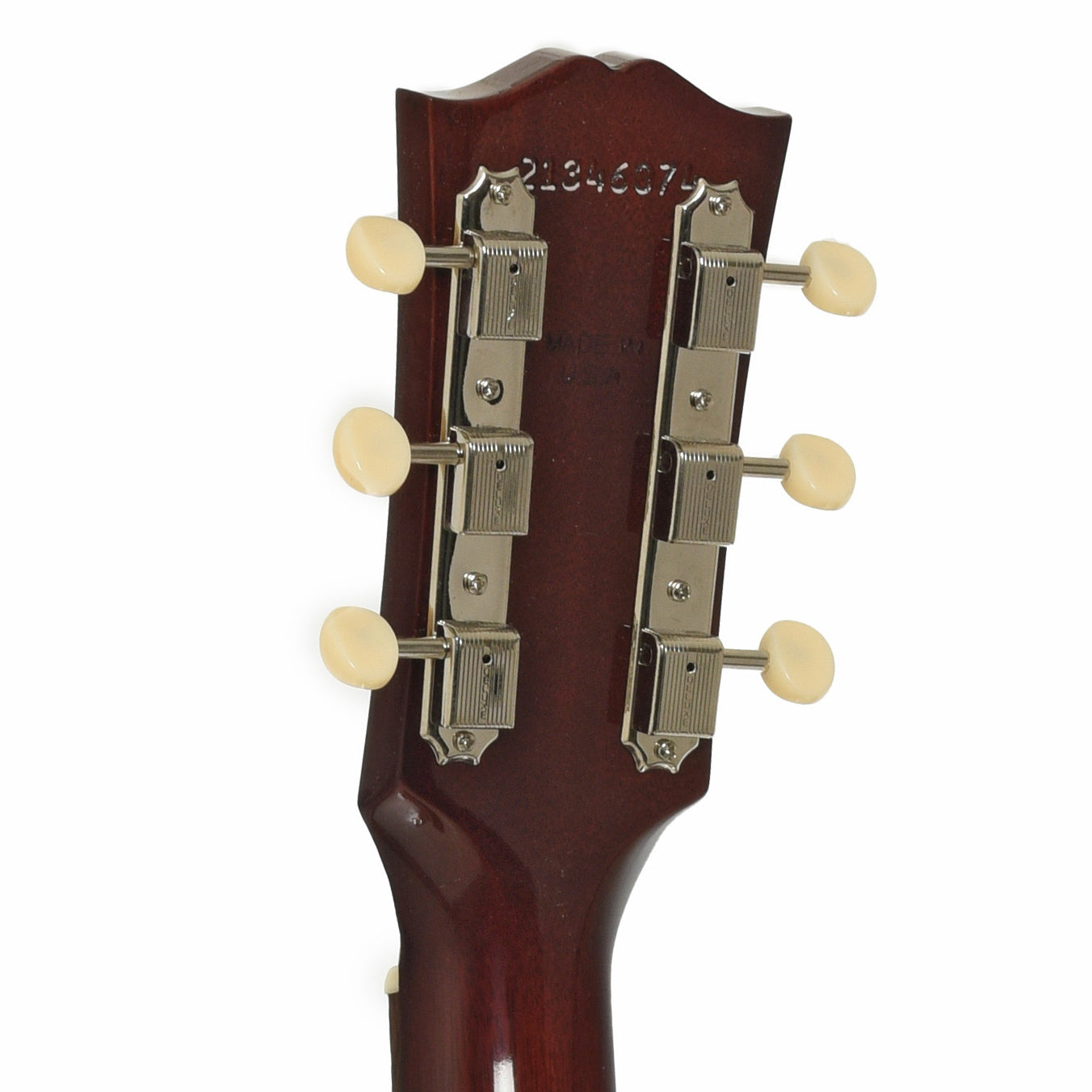 Tuners of Gibson 50s J-45 Original Acoustic Guitar & Case, Vintage Sunburst