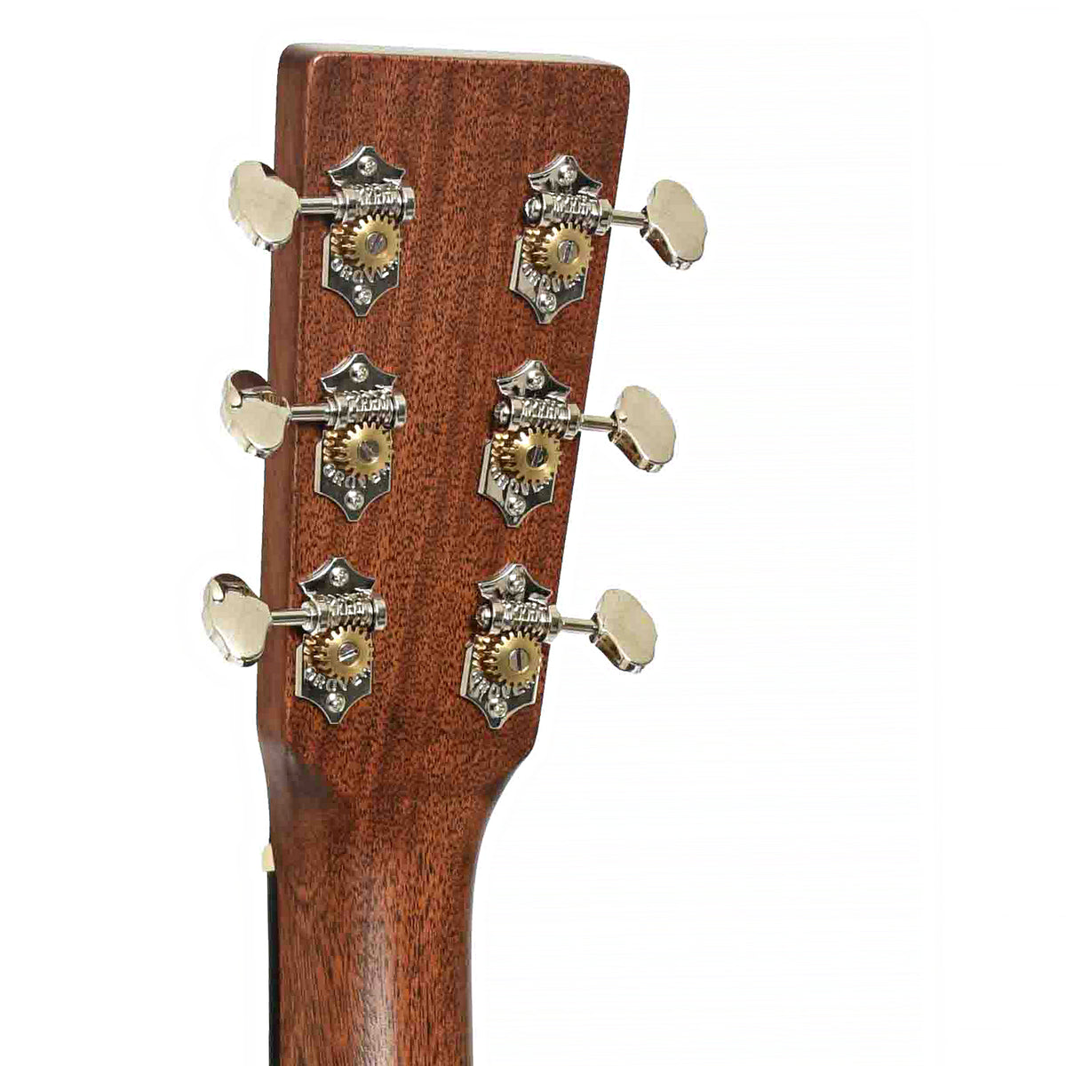 Headstock Back of Martin 00L-16E Acoustic Guitar & Gigbag, 1935 Burst
