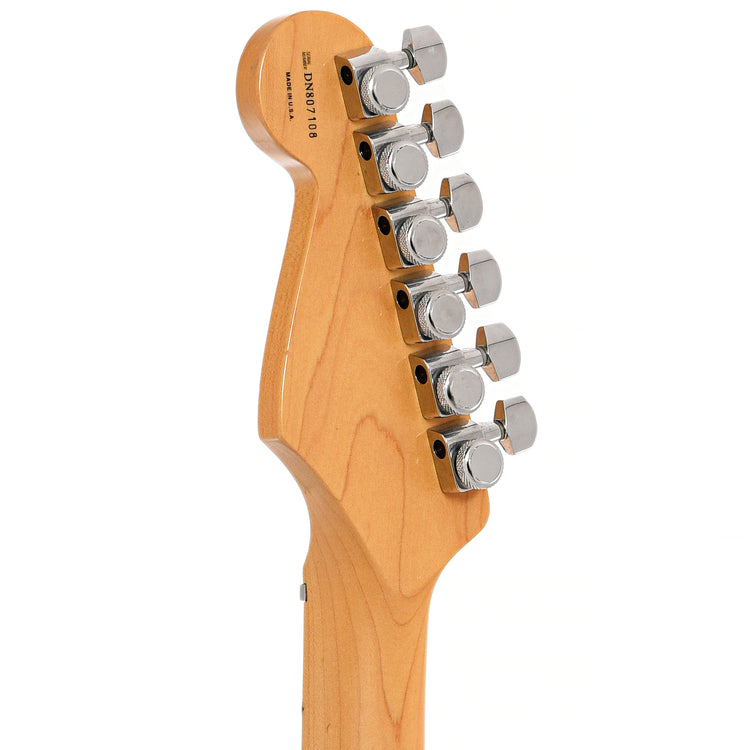 Back headstock of Fender American Deluxe Fat Stratocaster